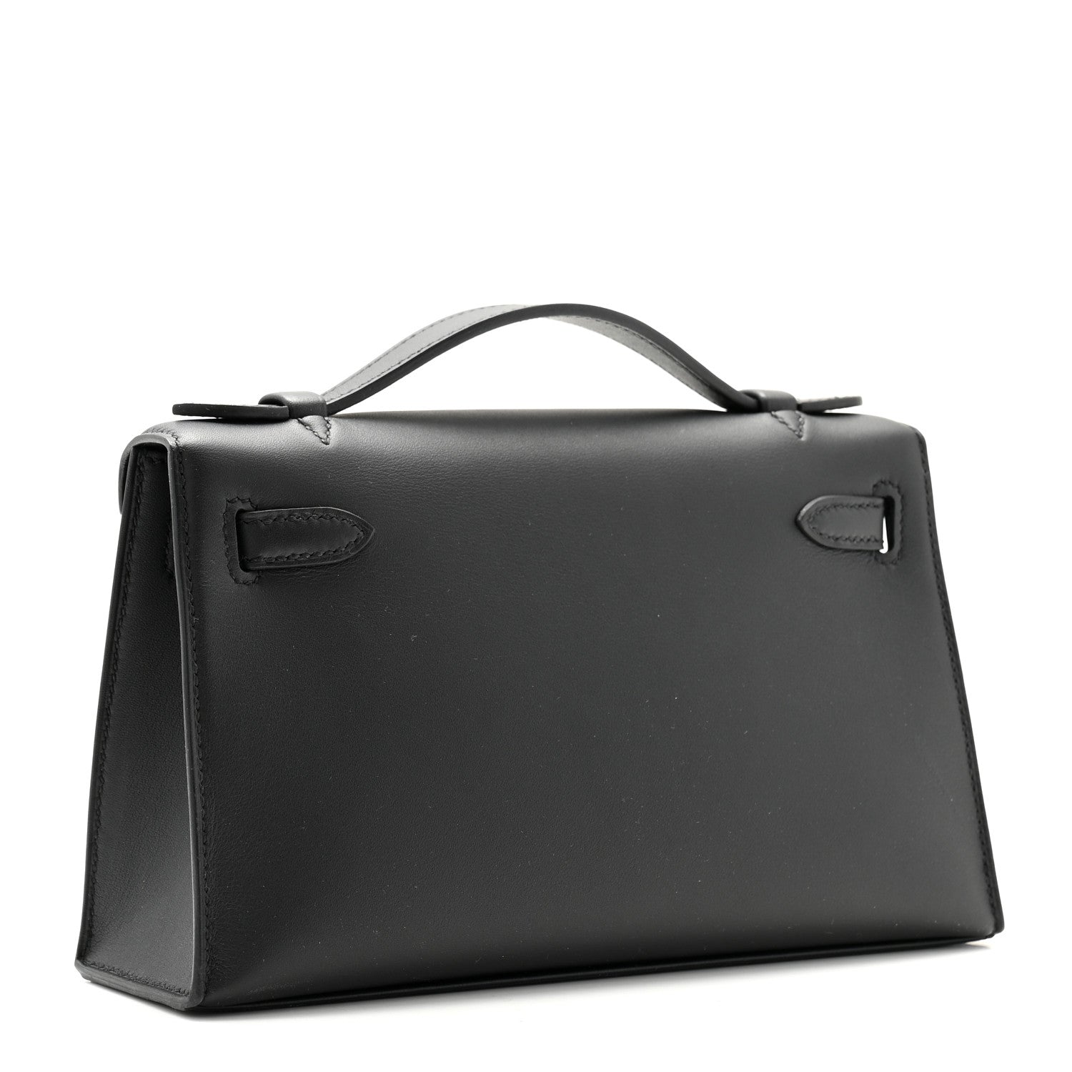 Hermes Swift Kelly Pochette Clutch Black 3 of 10