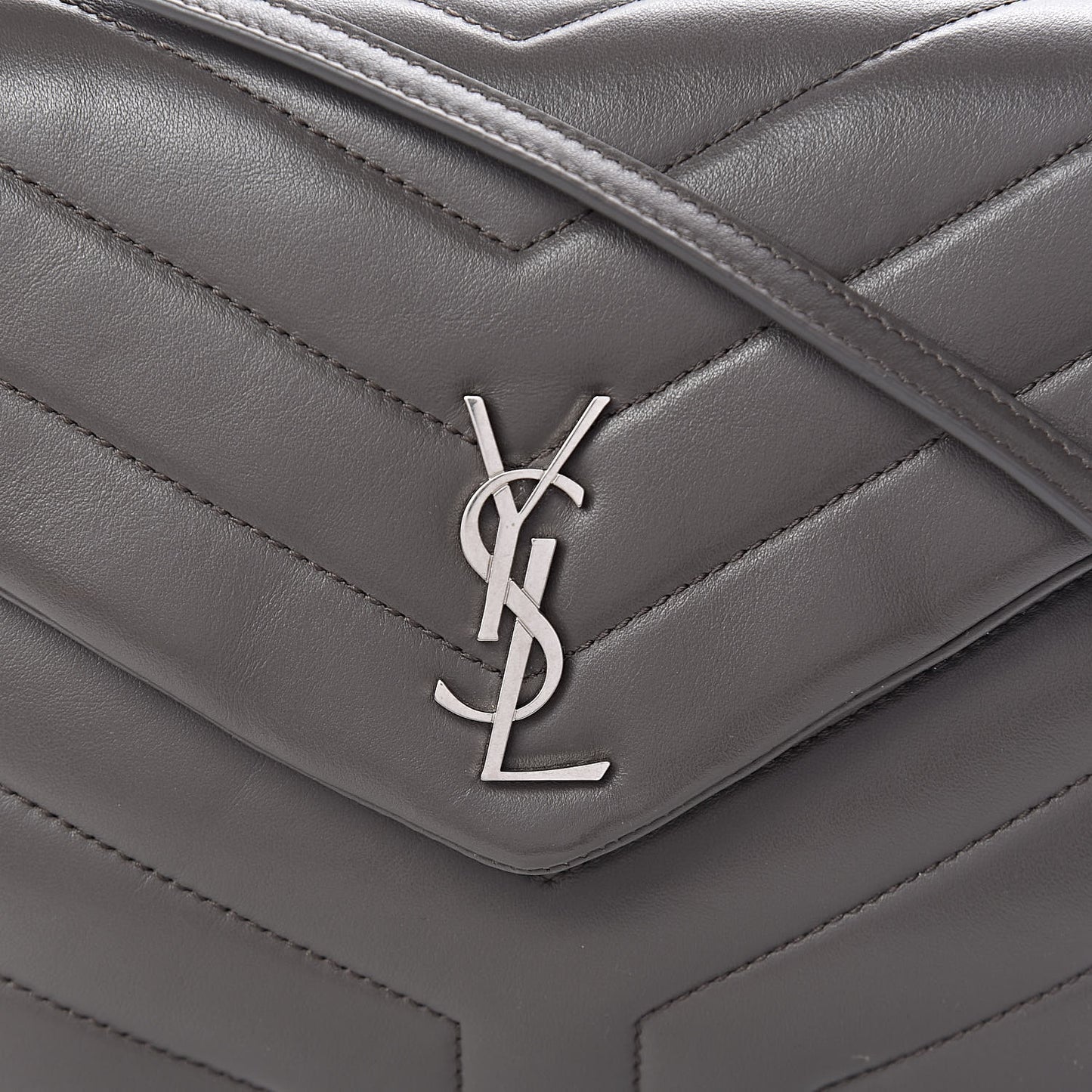 Calfskin Y Quilted Monogram Loulou Flap Bag Earth