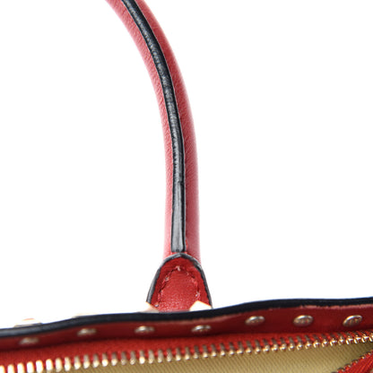 Valentino Garavani Vitello Rockstud Dome Shopper Rosso Valentino 14 of 22