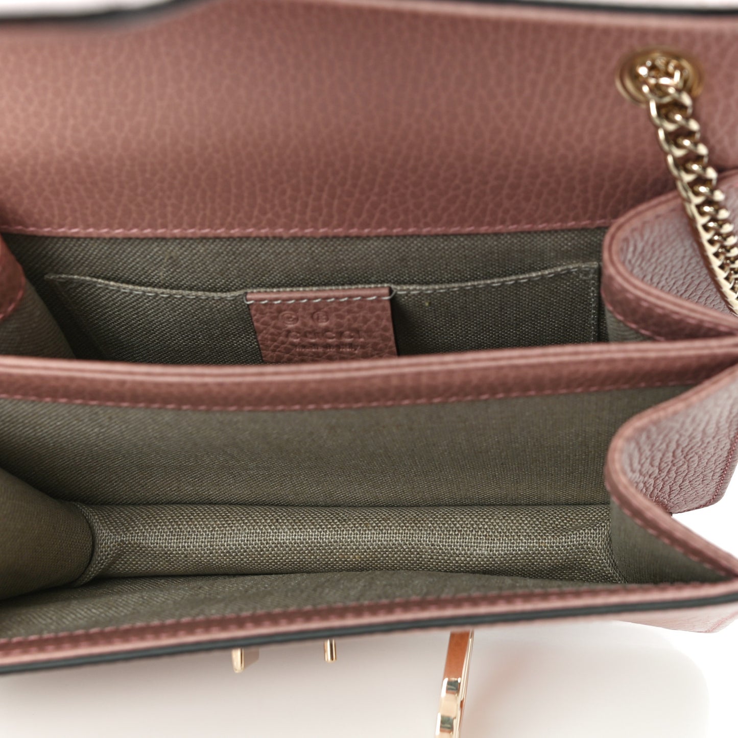Dollar Calfskin Small Interlocking G Shoulder Bag Soft Pink