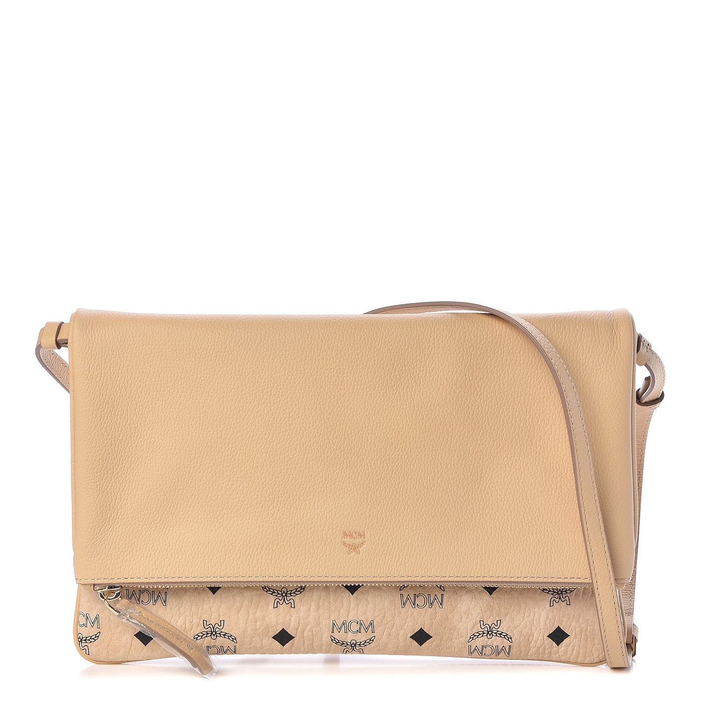 Visetos Corina Foldover Crossbody Bag Latte Beige