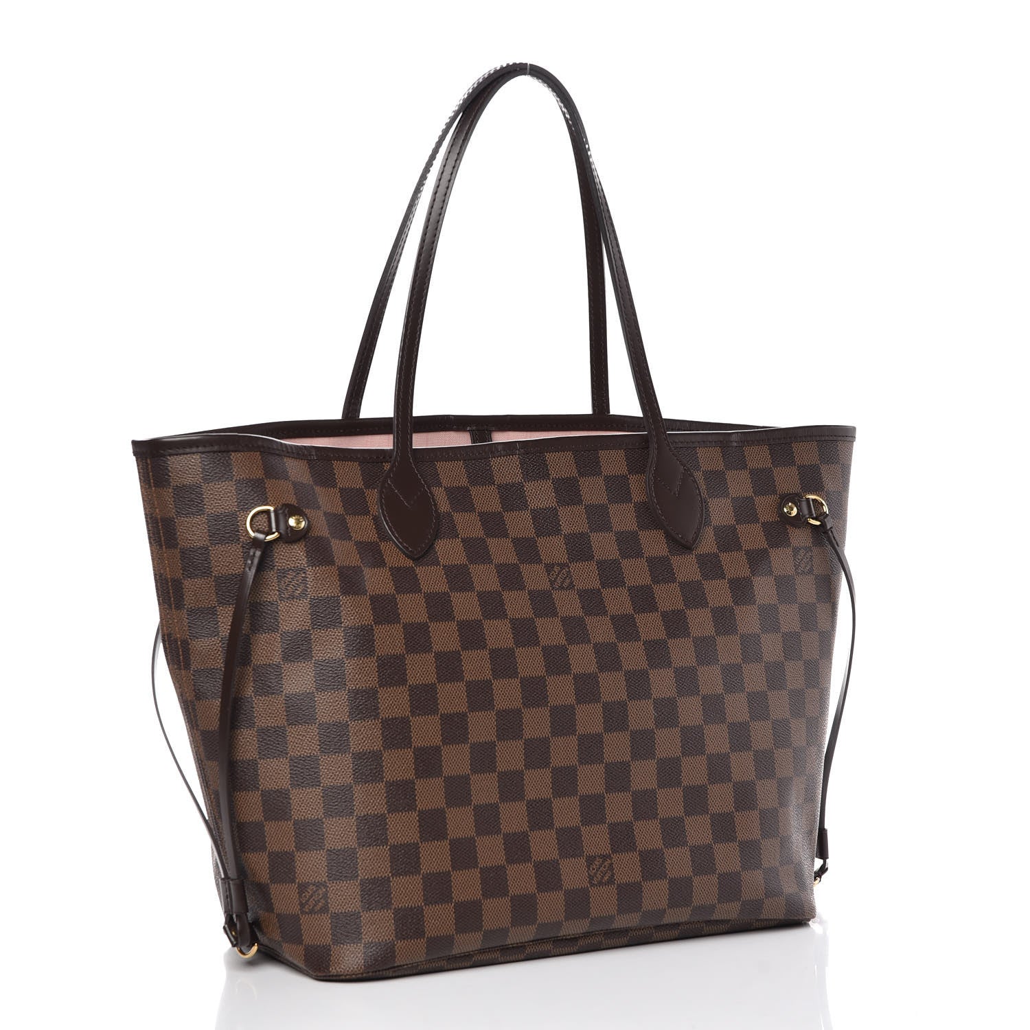 Louis Vuitton Damier Ebene Neo Neverfull MM Rose Ballerine 4 of 16
