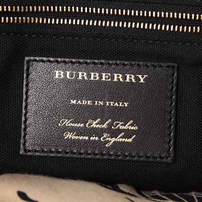 Burberry Grainy Calfskin House Check Small Canterbury Tote Pale Grey 7 of 11