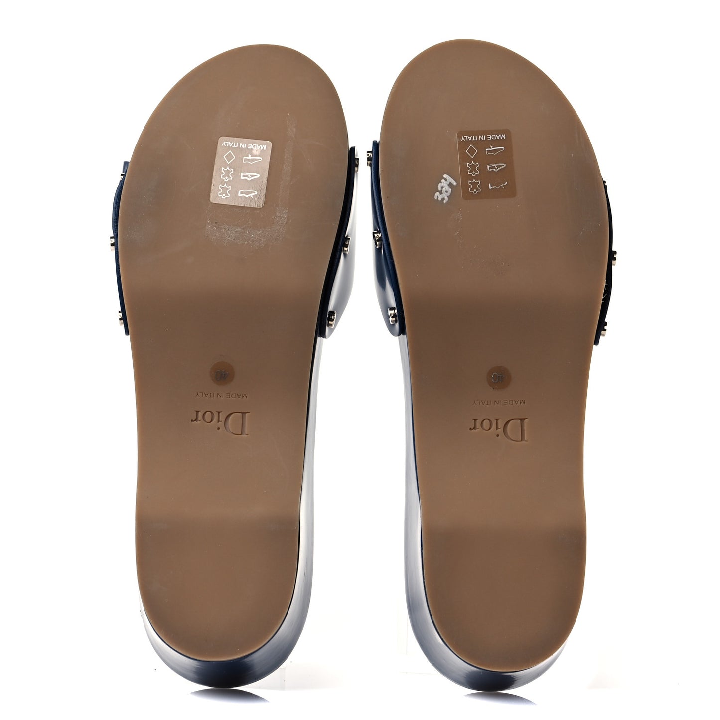 Smooth Calfskin Clog 40 Blue