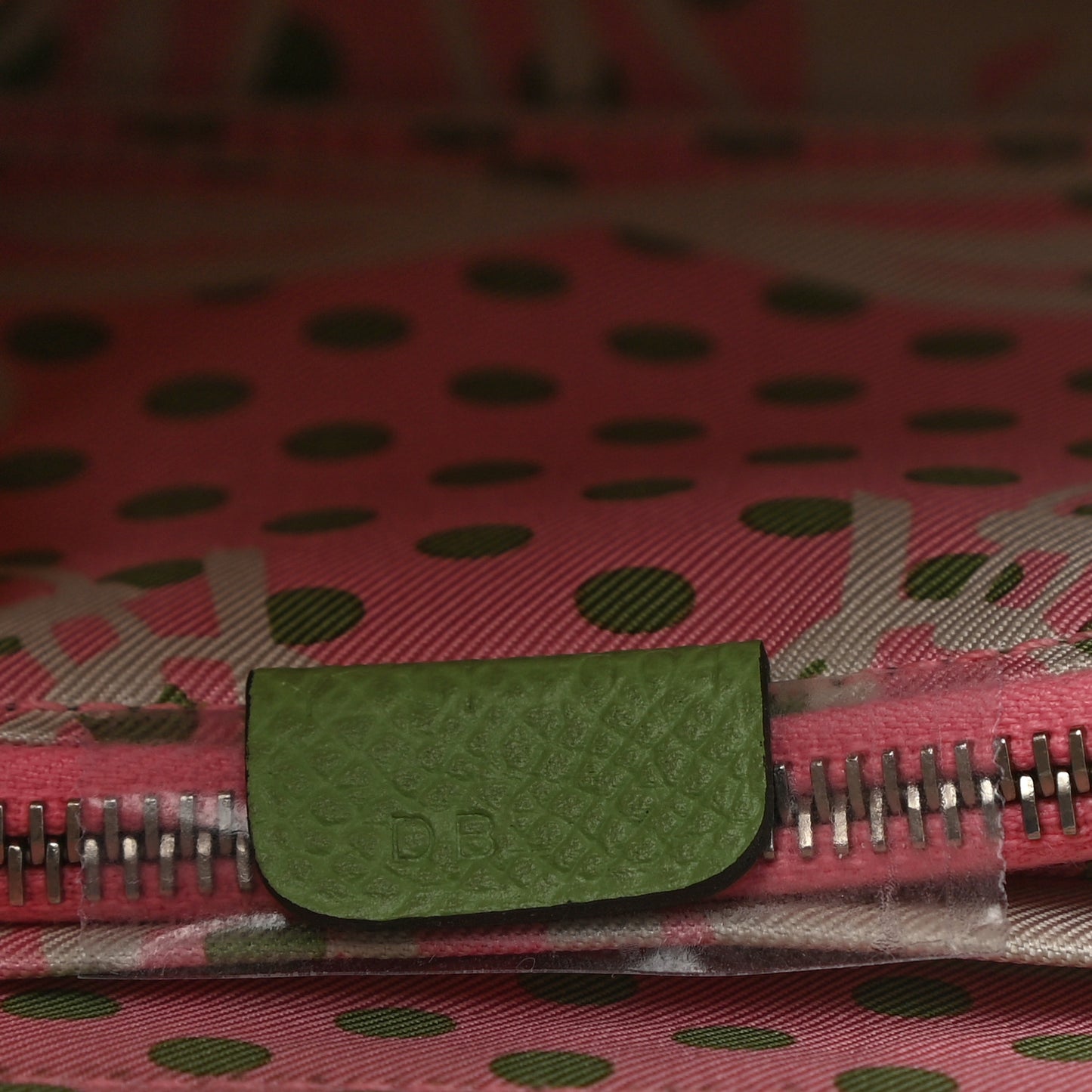 Epsom Silk'In Wallet Vert Criquet