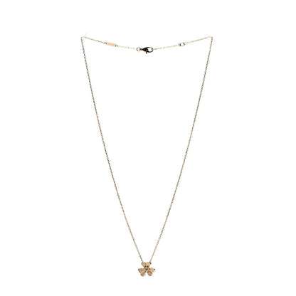 Van Cleef & Arpels 18K Yellow Gold Diamond Mini Frivole Pendant Necklace 2 of 7
