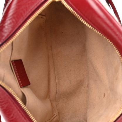 Gucci Monogram Azalea Calfskin Matelasse Diagonal Small GG Marmont Chain Shoulder Bag Beige Ebony New Cherry Red 5 of 11