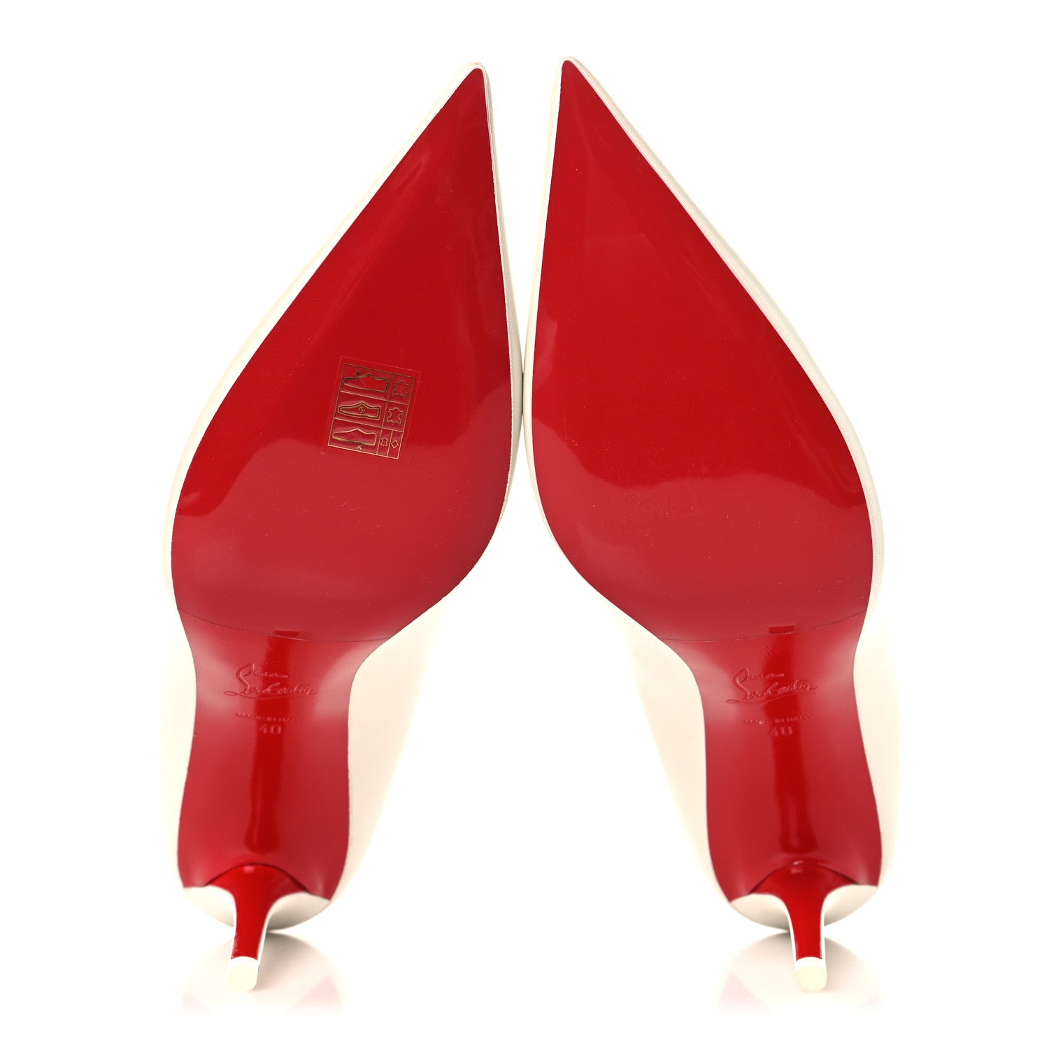 Christian Louboutin Pearlescent Nappa Miss Z 80 Pumps 40 Bianco 6 of 8