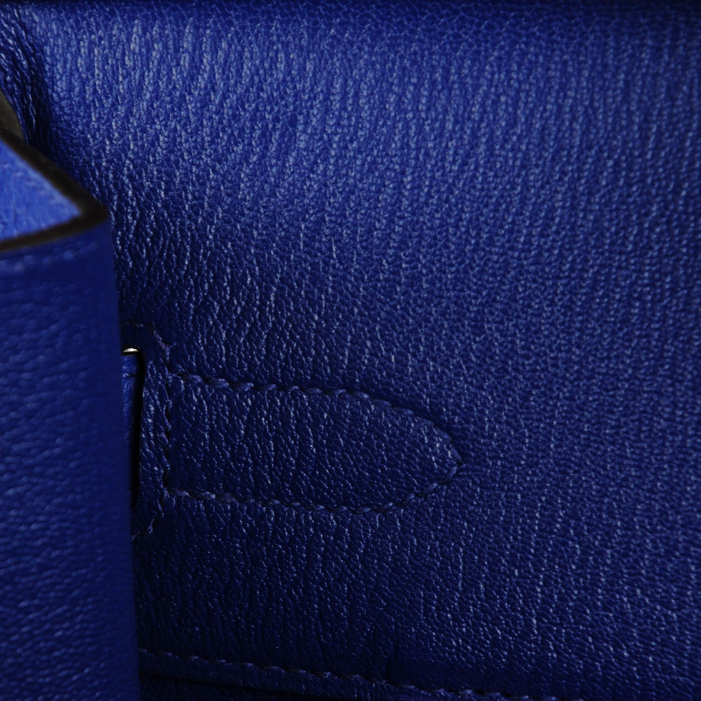 Taurillon Clemence Birkin 35 Bleu Electrique