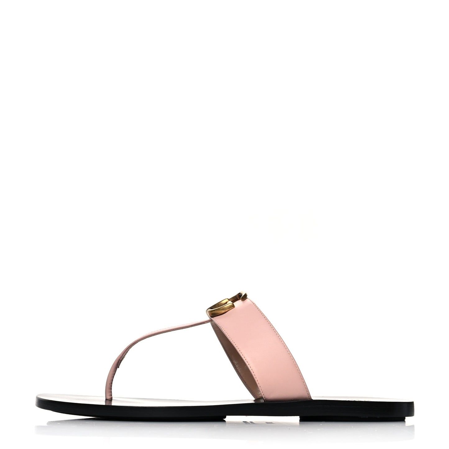 Calfskin GG Marmont Thong Sandals 39 Perfect Pink