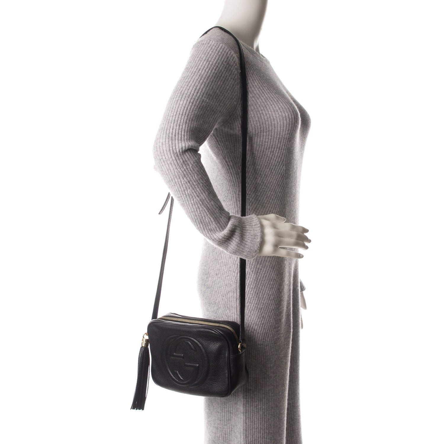 Gucci Pebbled Calfskin Small Soho Disco Bag Black 2 of 7