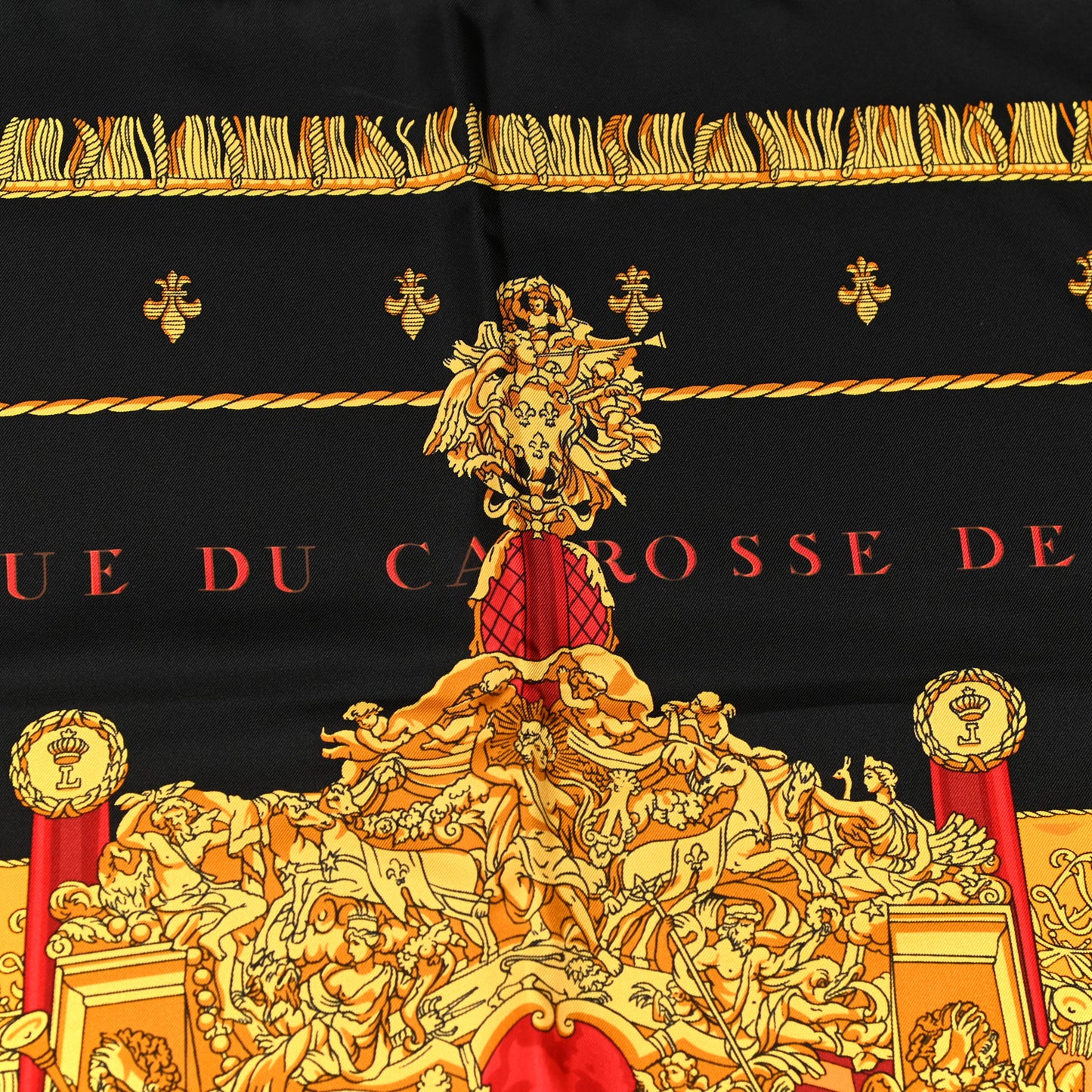 Silk Vue Du Carosse De La Galere La Reale Scarf 90