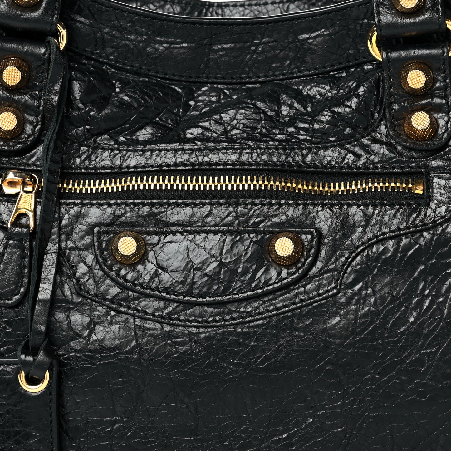 Agneau Giant 12 Gold Hardware City Black