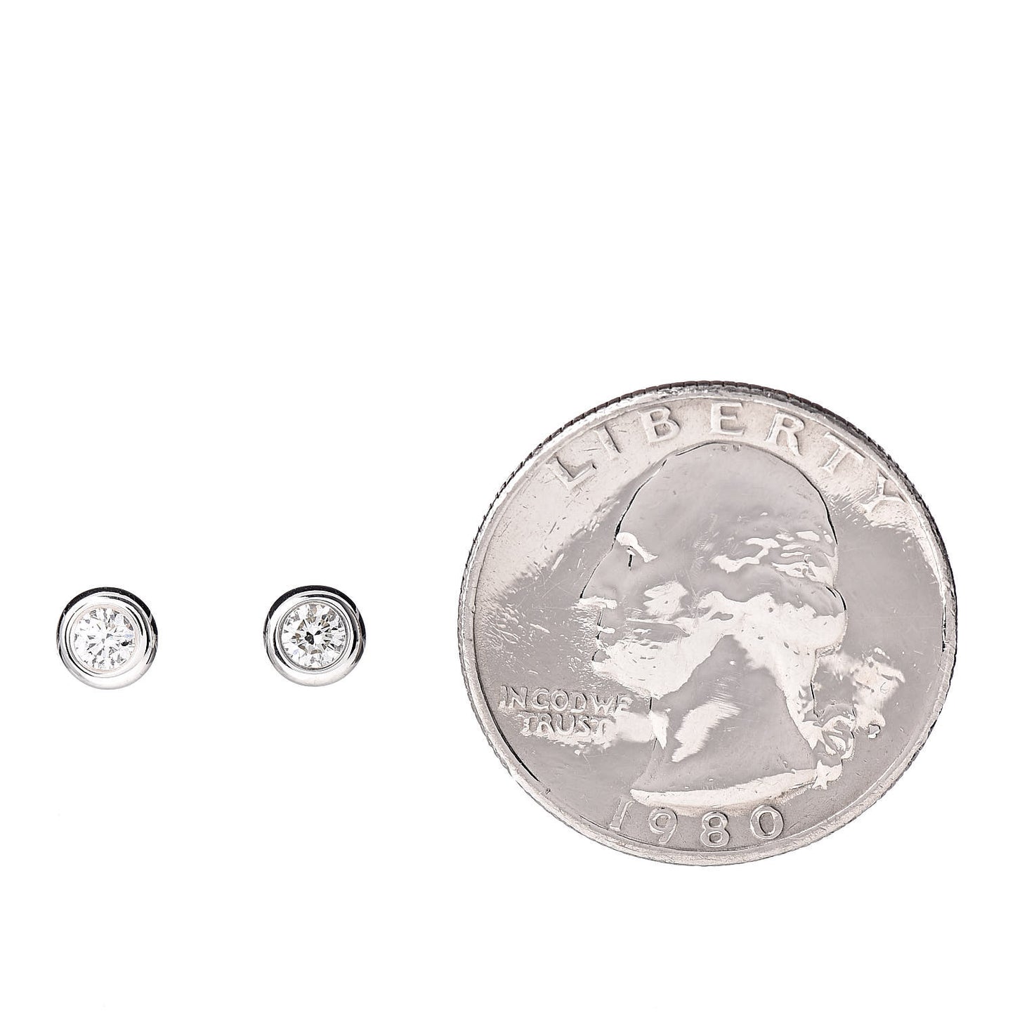 Sterling Silver Diamond .20ct Elsa Peretti Diamonds By The Yard Earrings