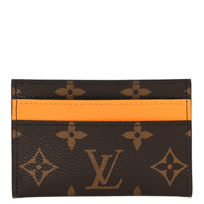 Louis Vuitton Monogram Macassar Double Card Holder Safran Yellow 1 of 7