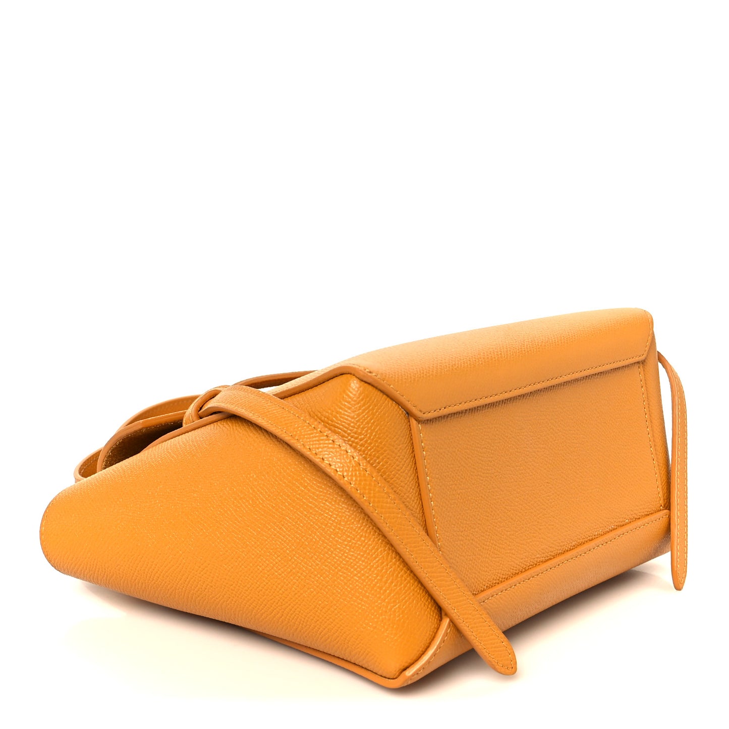 Grained Calfskin Nano Belt Bag Pale Yellow