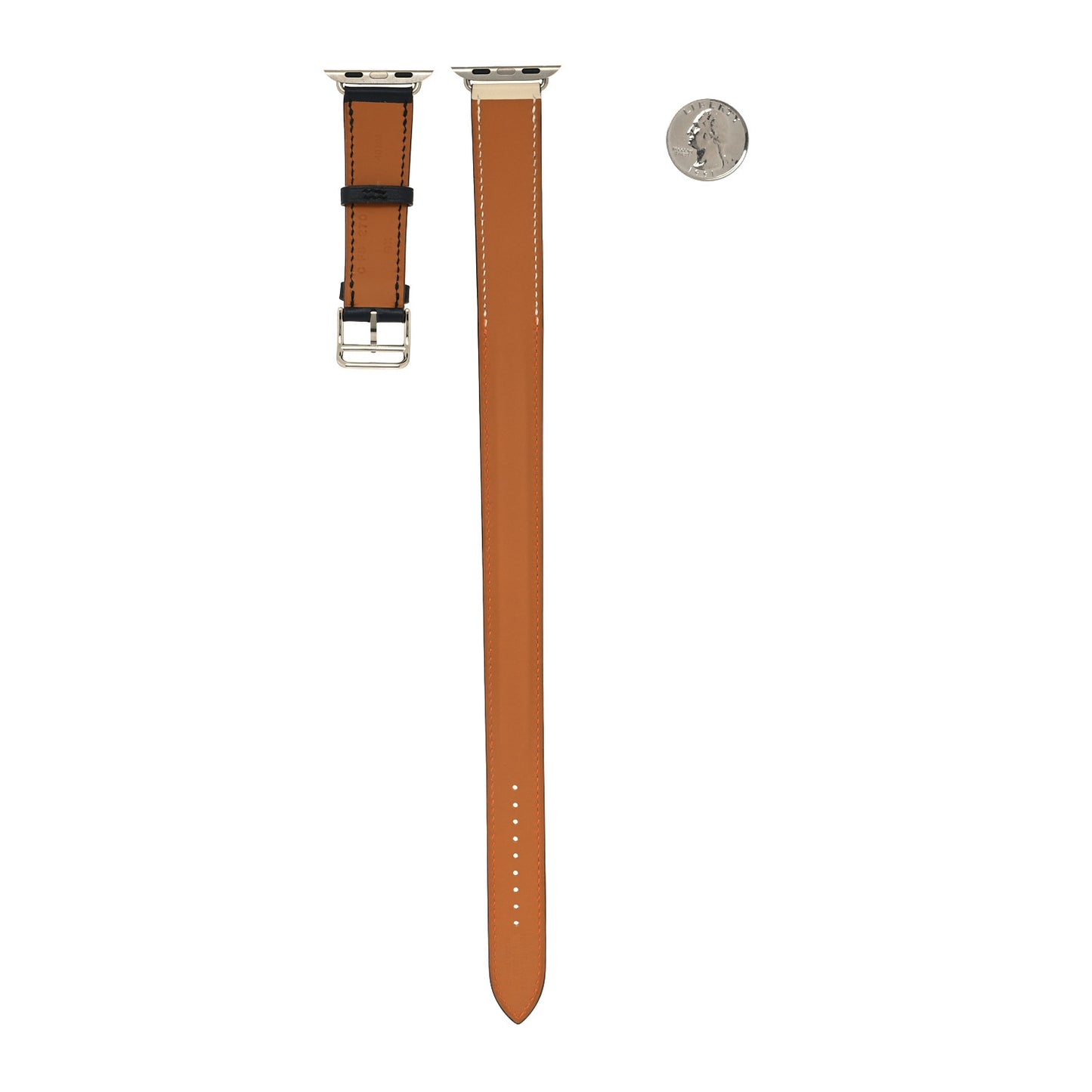 Swift 40mm Apple Watch Double Tour Band Indigo Craie Orange