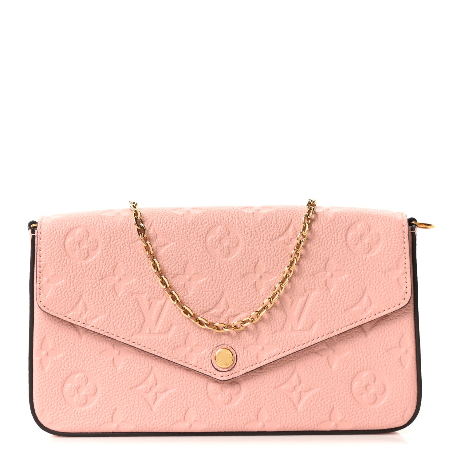 Louis Vuitton Empreinte Pochette Felicie Chain Wallet Rose Poudre 1 of 11