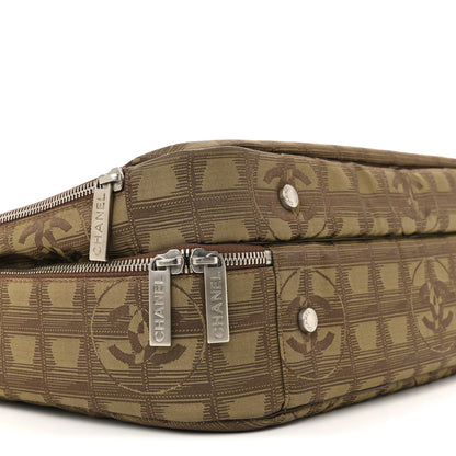 Chanel Nylon Travel Laptop Briefcase Khaki 10 of 16