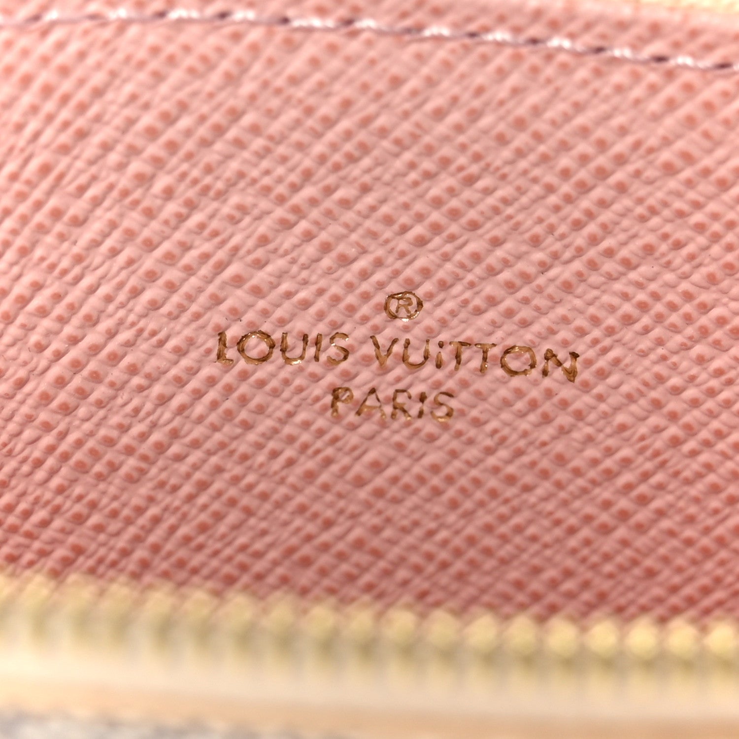 Louis Vuitton Damier Azur Pochette Felicie Chain Wallet Rose Ballerine 10 of 14