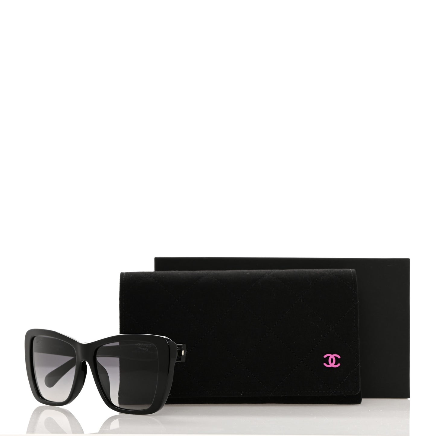 Acetate Polarized Butterfly Sunglasses 71548A Black