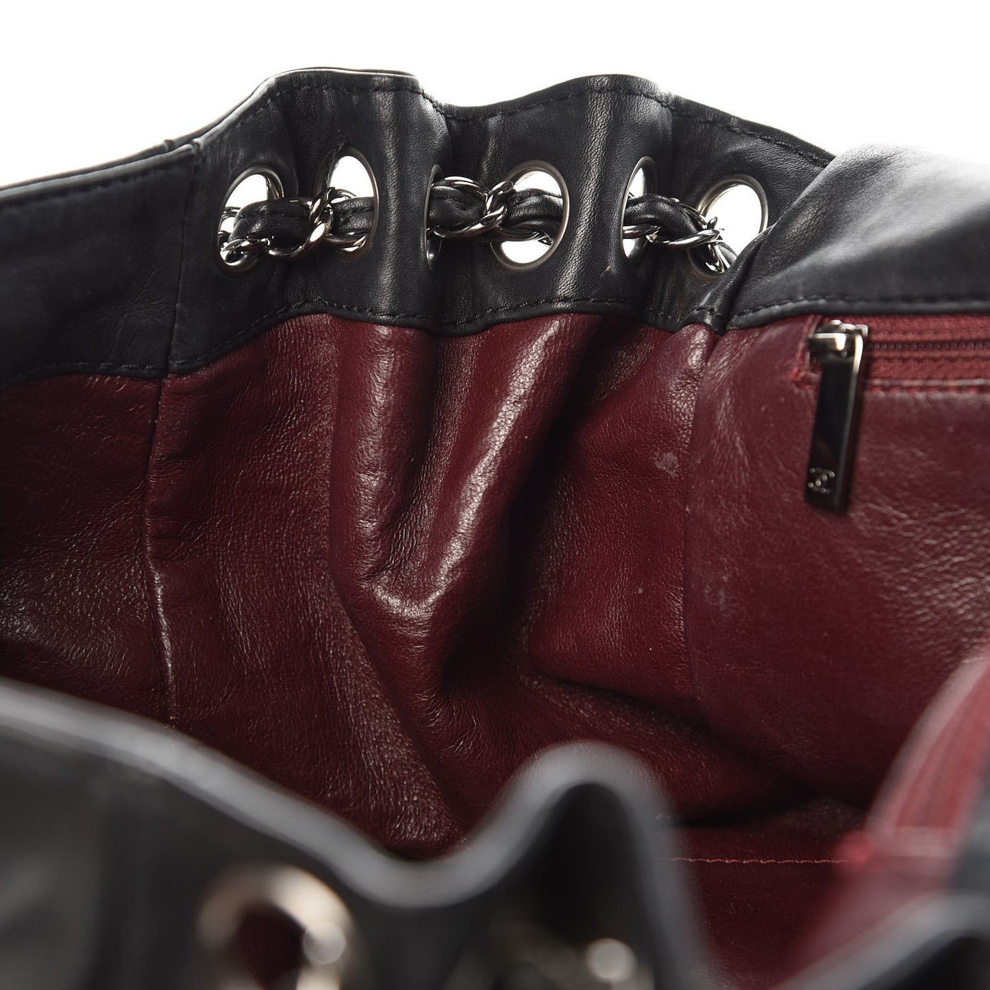 Smooth Calfskin Luxe Ligne Flap Black