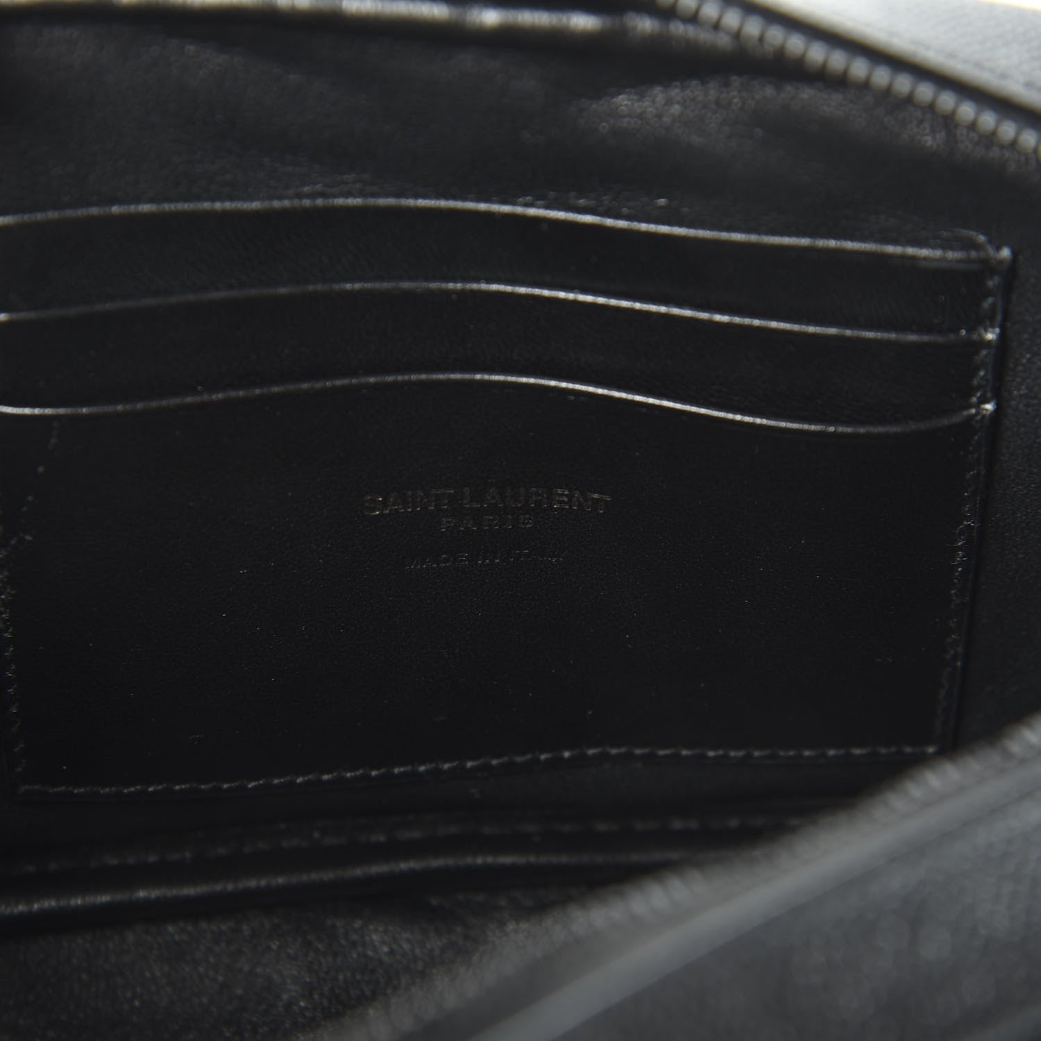Saint Laurent Grain De Poudre Matelasse Monogram Mini Lou Camera Bag Black 7 of 10