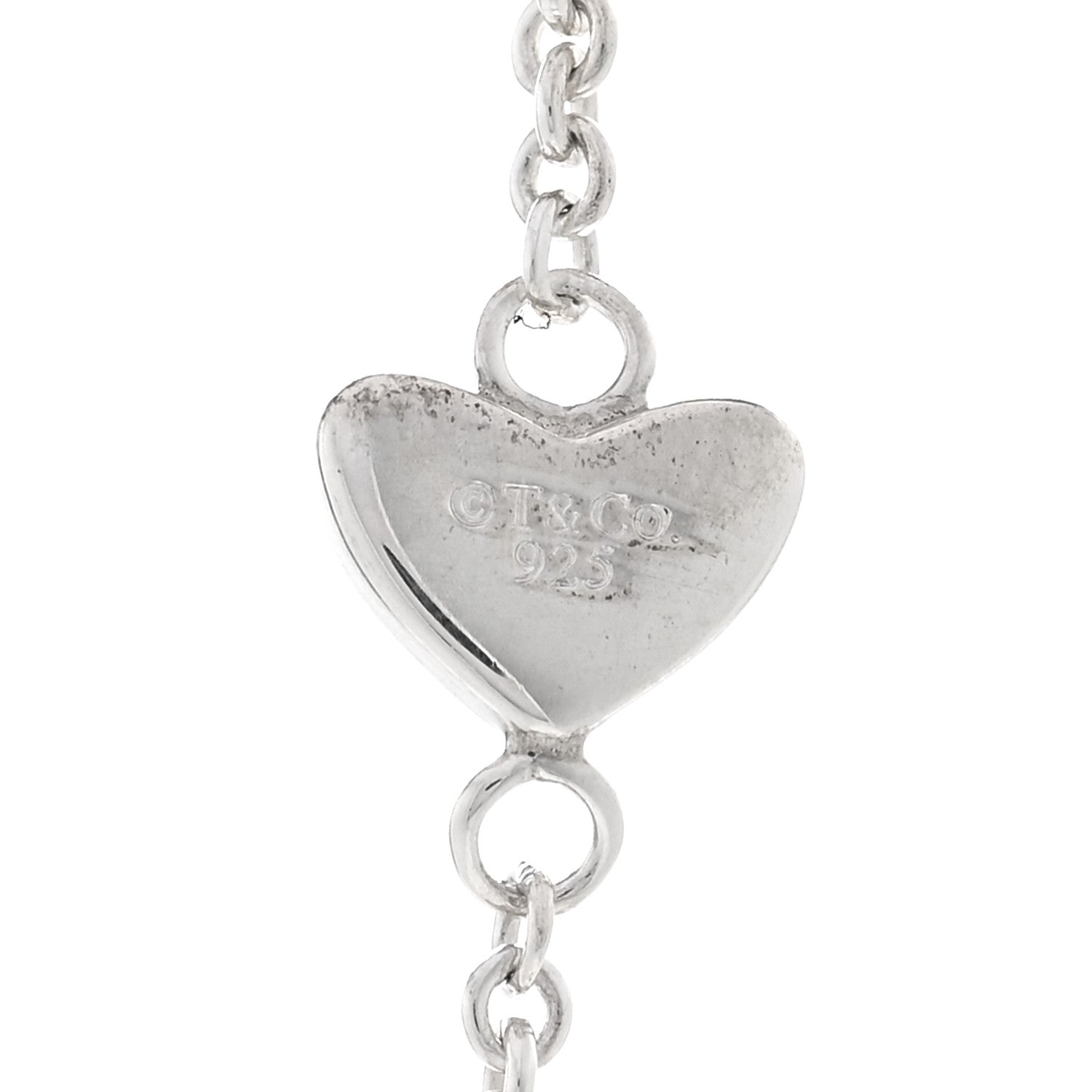 Tiffany Sterling Silver Heart Lariat Necklace 4 of 4