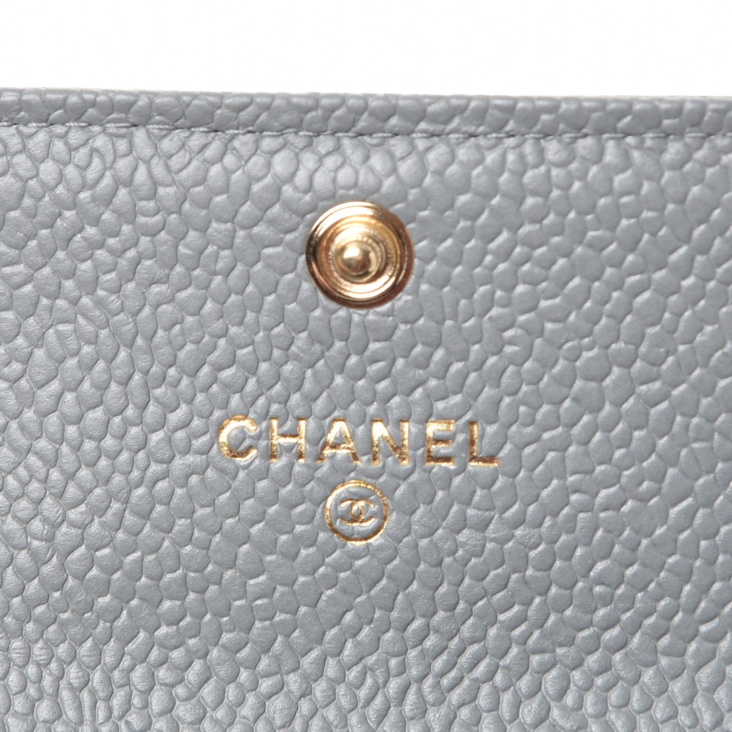 Chanel Caviar Quilted Boy Flap Card Holder Grey 6 of 9