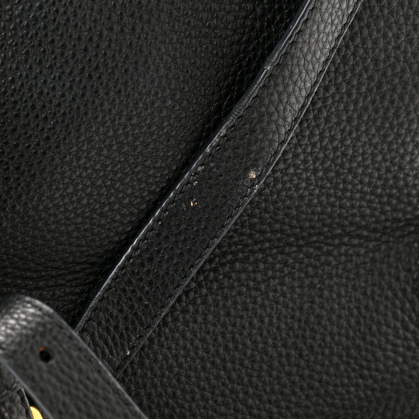 Vitello Daino Shopping Tote Black