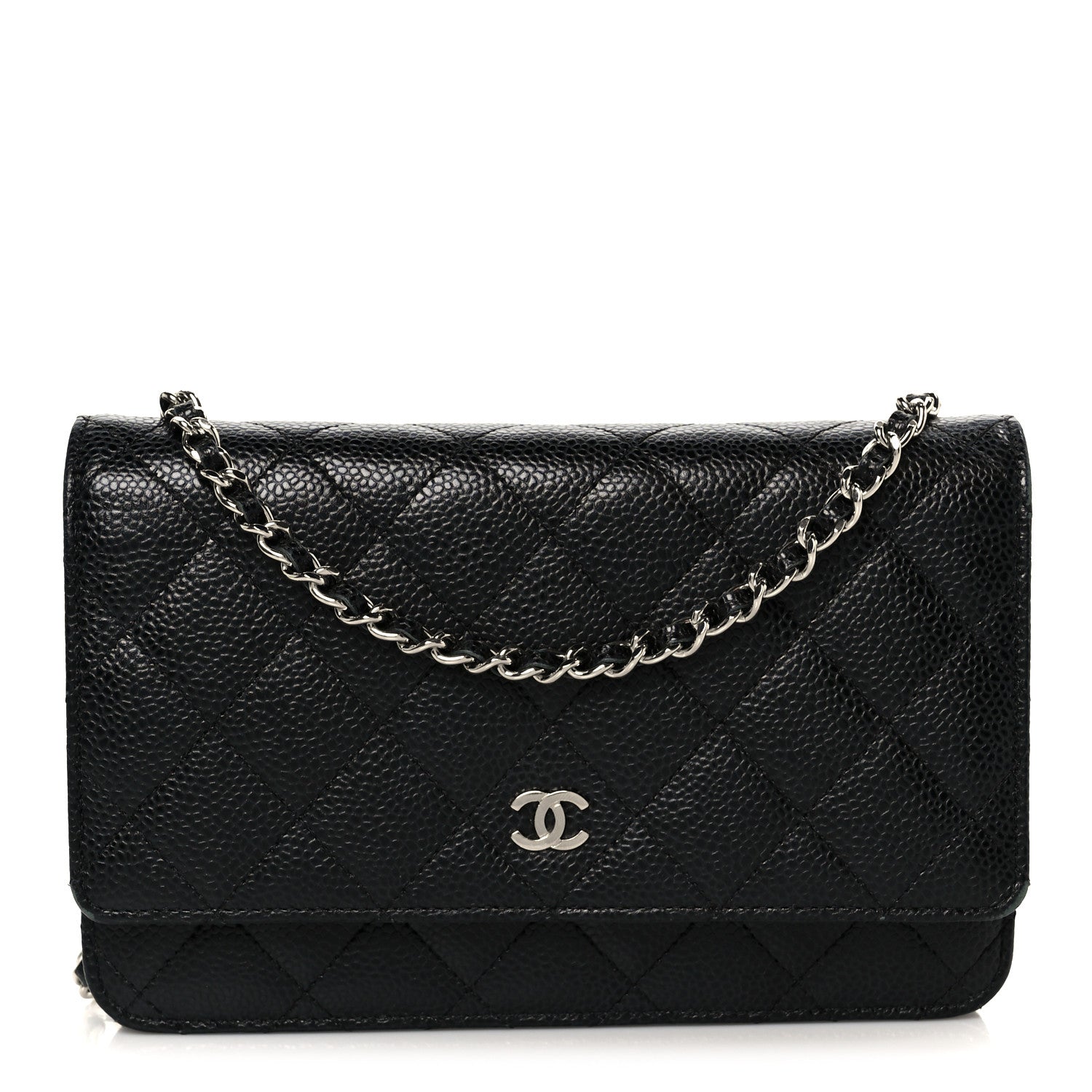 Chanel Caviar Quilted Wallet on Chain WOC Black 1 of 11