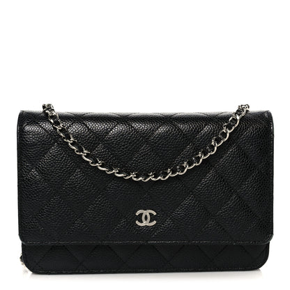 Chanel Caviar Quilted Wallet on Chain WOC Black 1 of 11