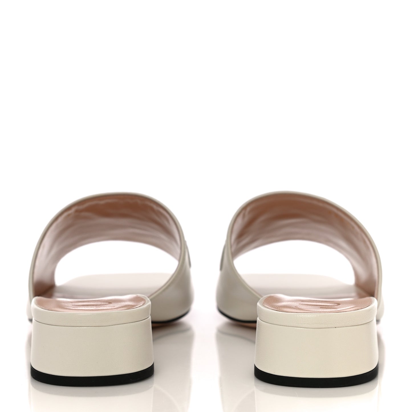 Malaga Kid Zumi Mid Heel Slide Sandals 39 Dusty White