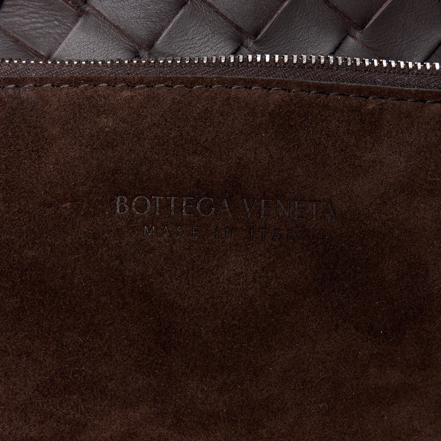 Nappa Intrecciato Pouch Shoulder Bag Brown