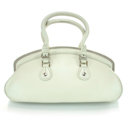 Christian Dior Leather Medium Detective Satchel White 3 of 9