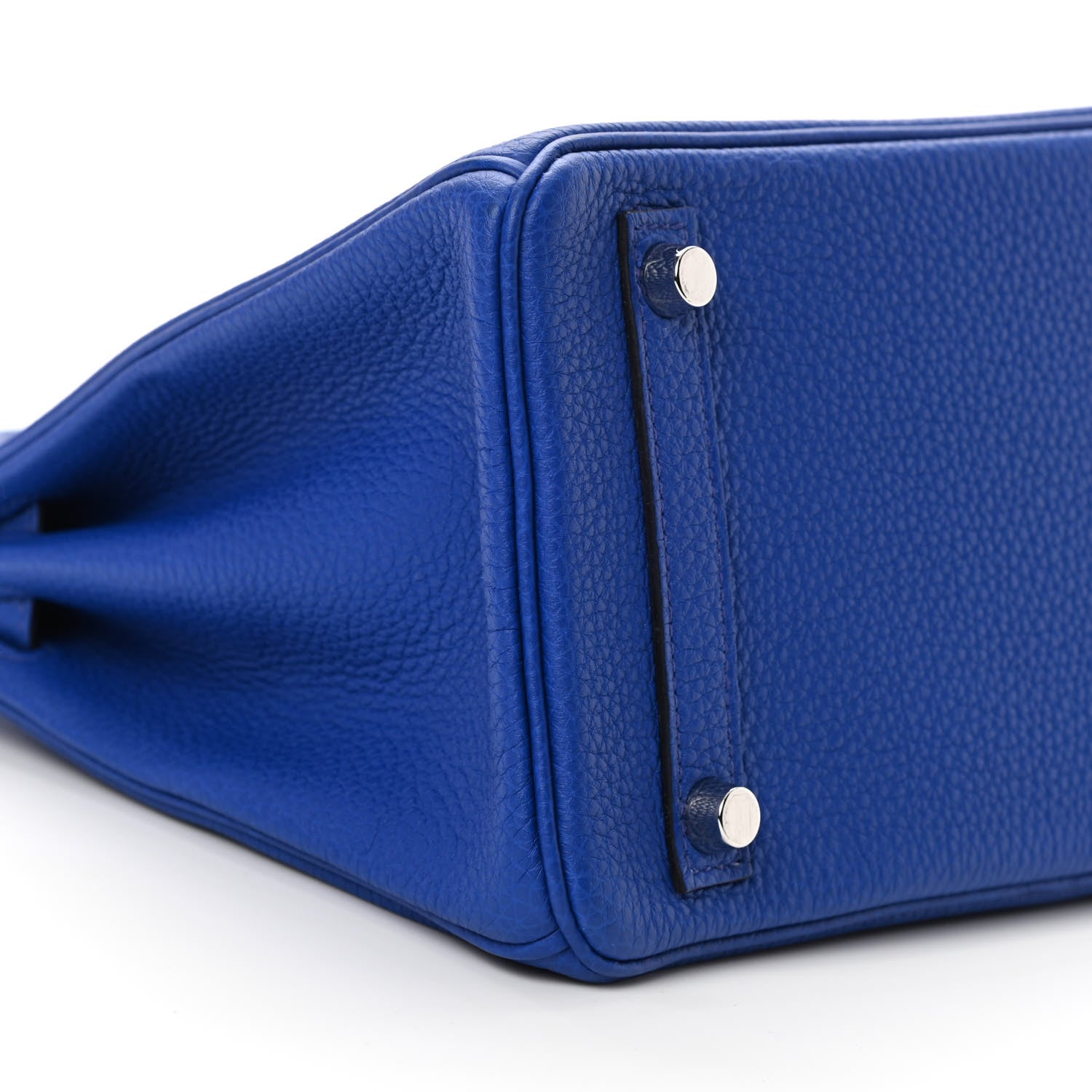 Hermes Togo Verso Birkin 25 Bleu Royal Capucine 9 of 11