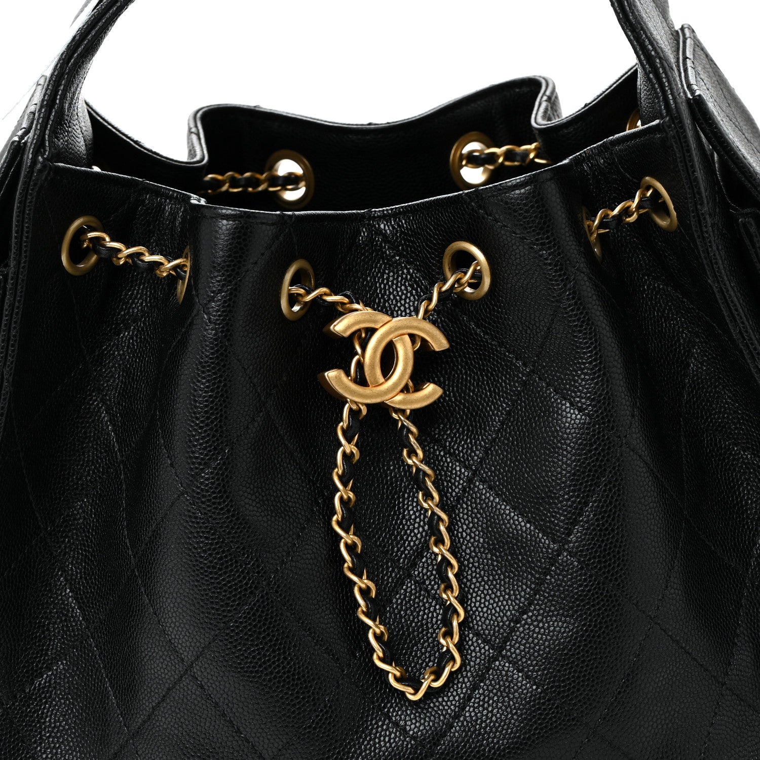 Chanel Caviar Quilted Small Chanel 25 Handbag Black 8 of 10
