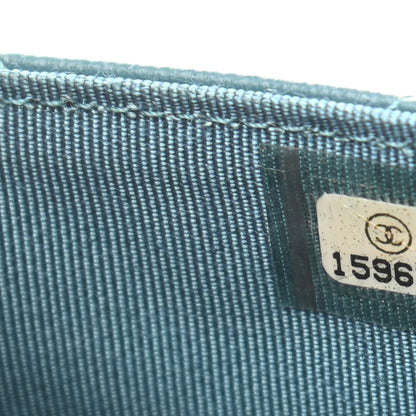 Chanel Lambskin Quilted Wallet On Chain WOC Turquoise 6 of 8