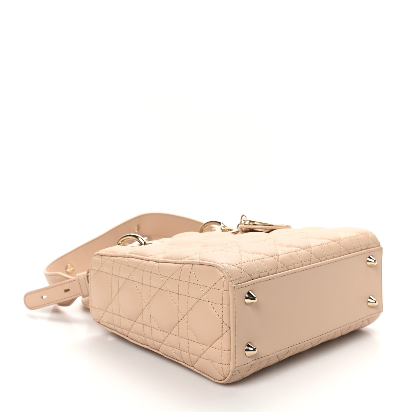 Lambskin Cannage Small My ABCDior Lady Dior Beige