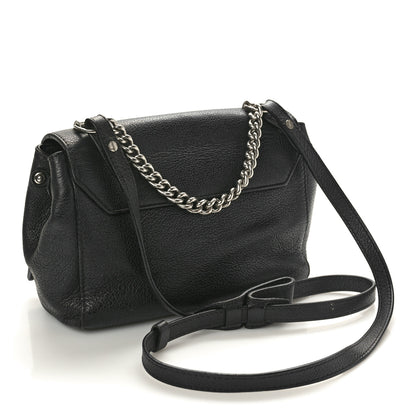 Louis Vuitton Calfskin Lockme II Chain Bag BB Black 2 of 11