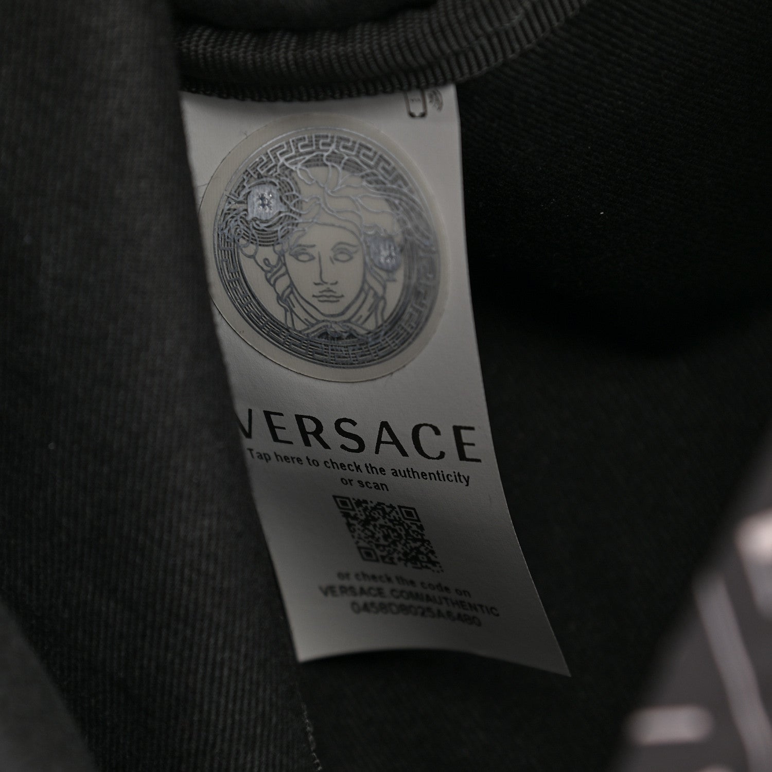 Versace Nylon Logo Belt Bag Black White 7 of 9