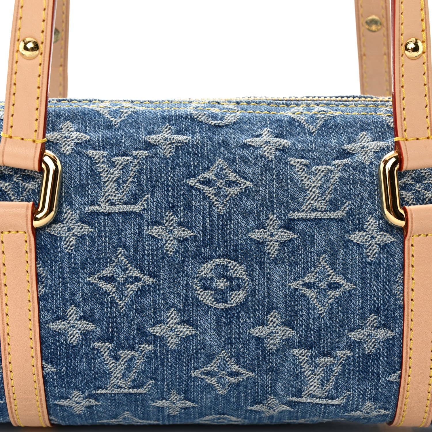 Louis Vuitton Monogram Denim Papillon Denim Blue 7 of 9