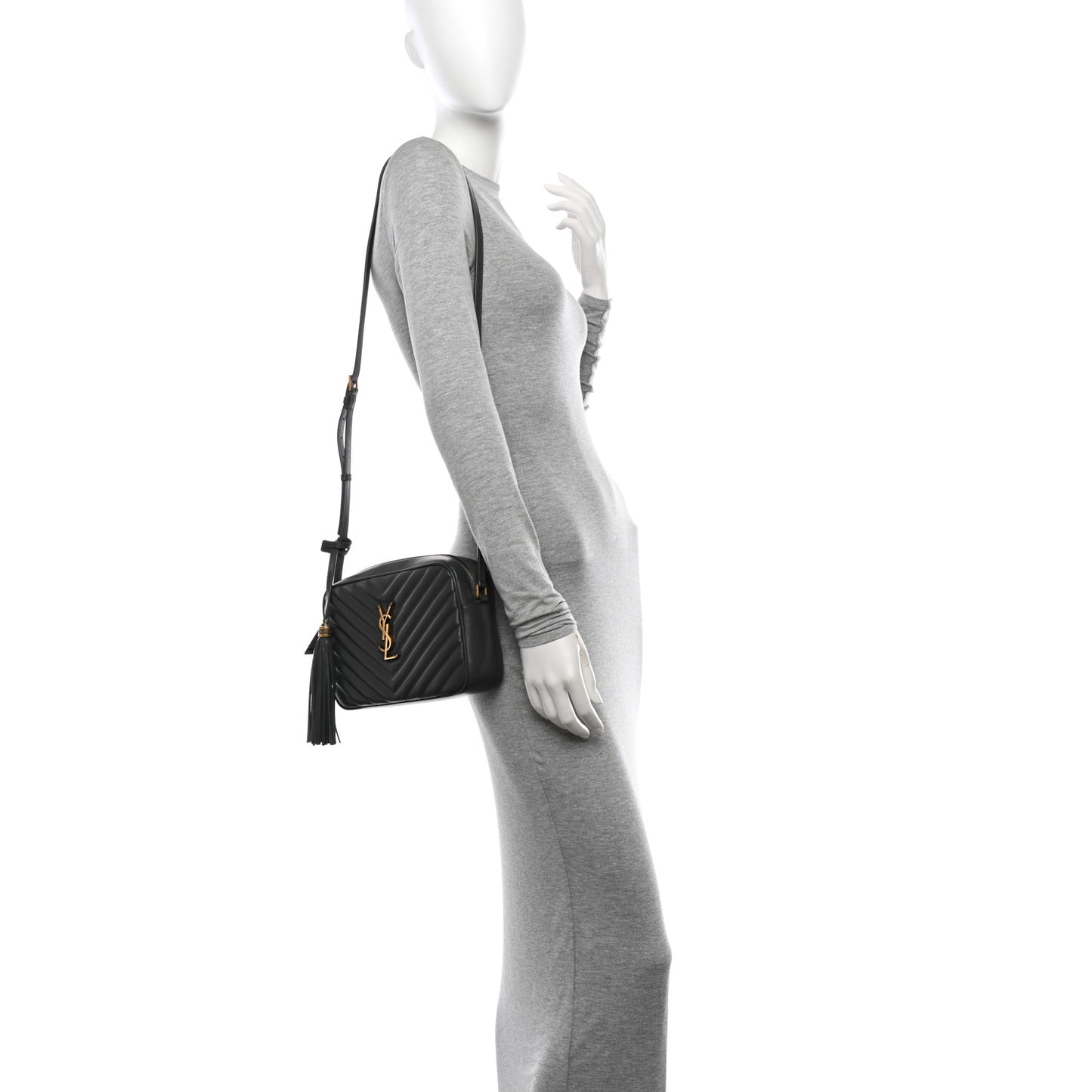 Calfskin Matelasse Monogram Lou Camera Bag Storm