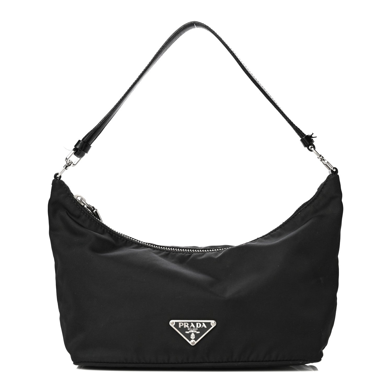 Prada Tessuto Nylon Pochette Bag Black 1 of 20