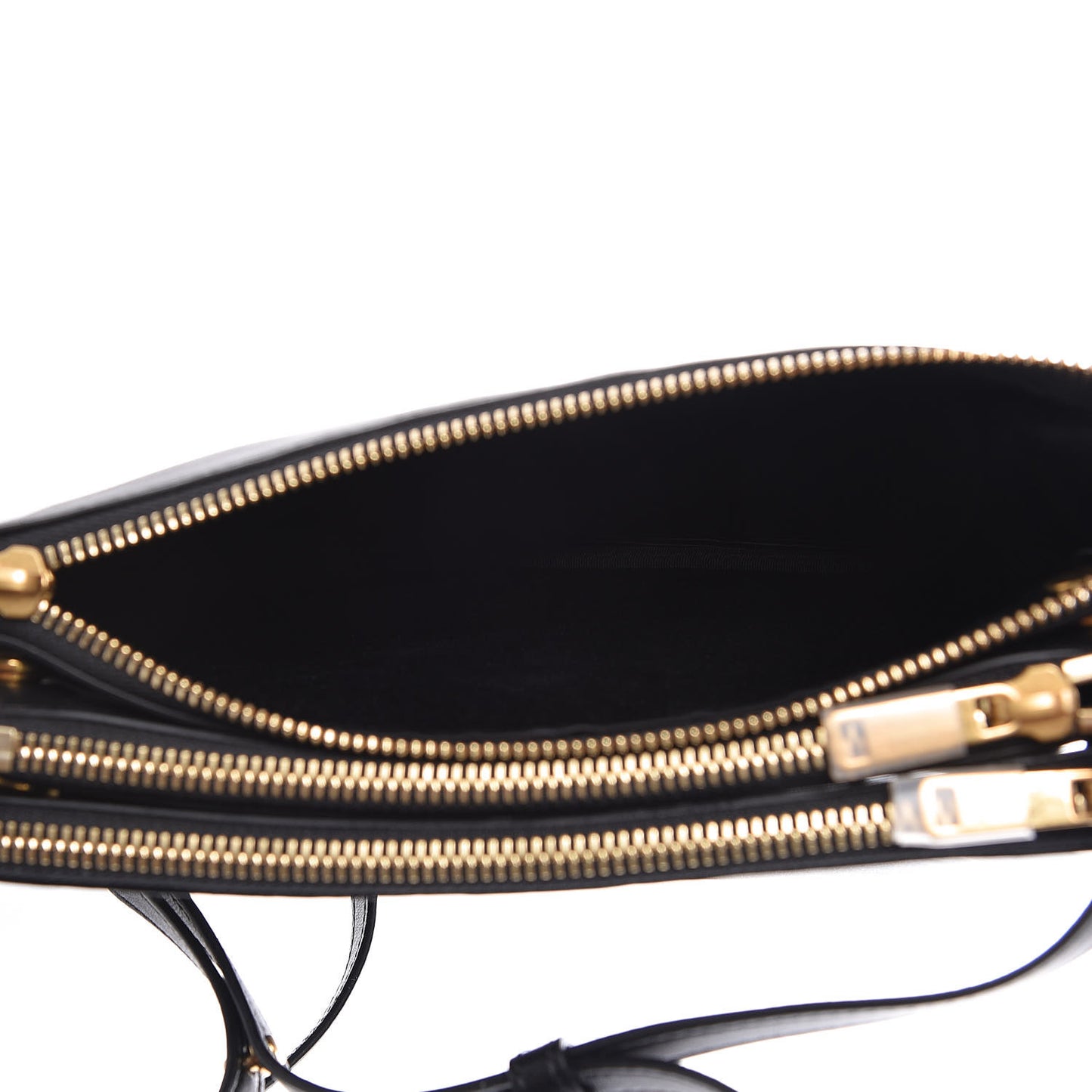 Lambskin Small Trio Crossbody Bag Black