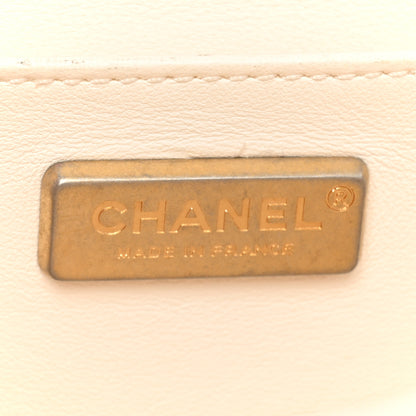 Chanel Snakeskin Medium Boy Flap White 7 of 19