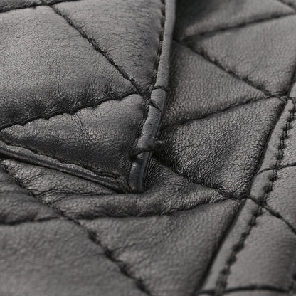 Chanel Lambskin Quilted Jumbo Icons Secret Label Flap Black 15 of 19