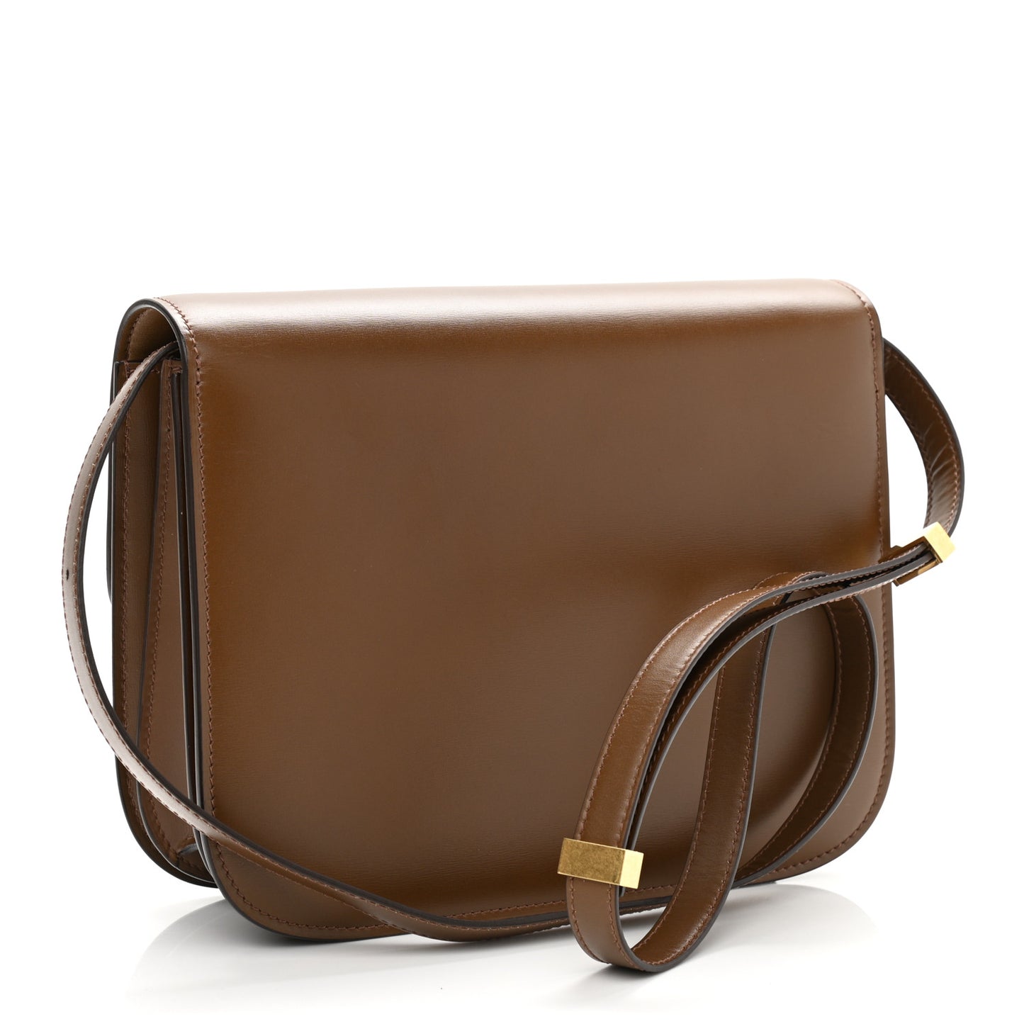 Box Calfskin Medium Classic Box Flap Bag Camel