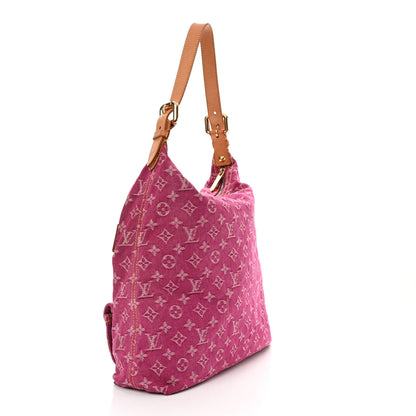 Louis Vuitton Denim Baggy GM Fuchsia 3 of 14