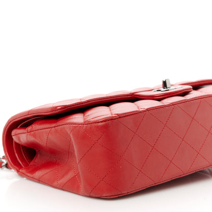 Chanel Lambskin Quilted Medium Double Flap Red 10 of 13